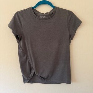 All Saints Charcoal Short Sleeve Tee - Size small